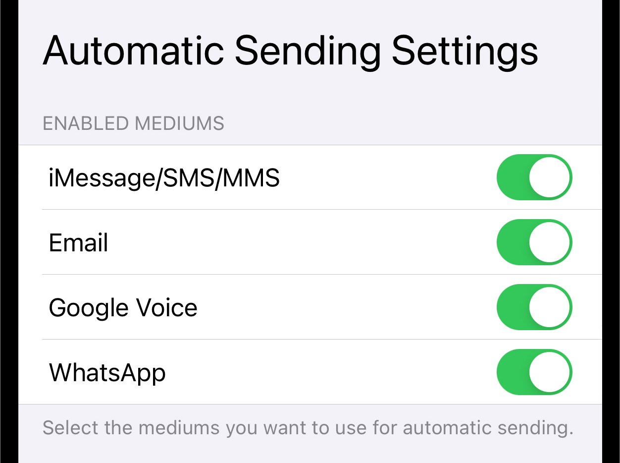 automatic_sending_list